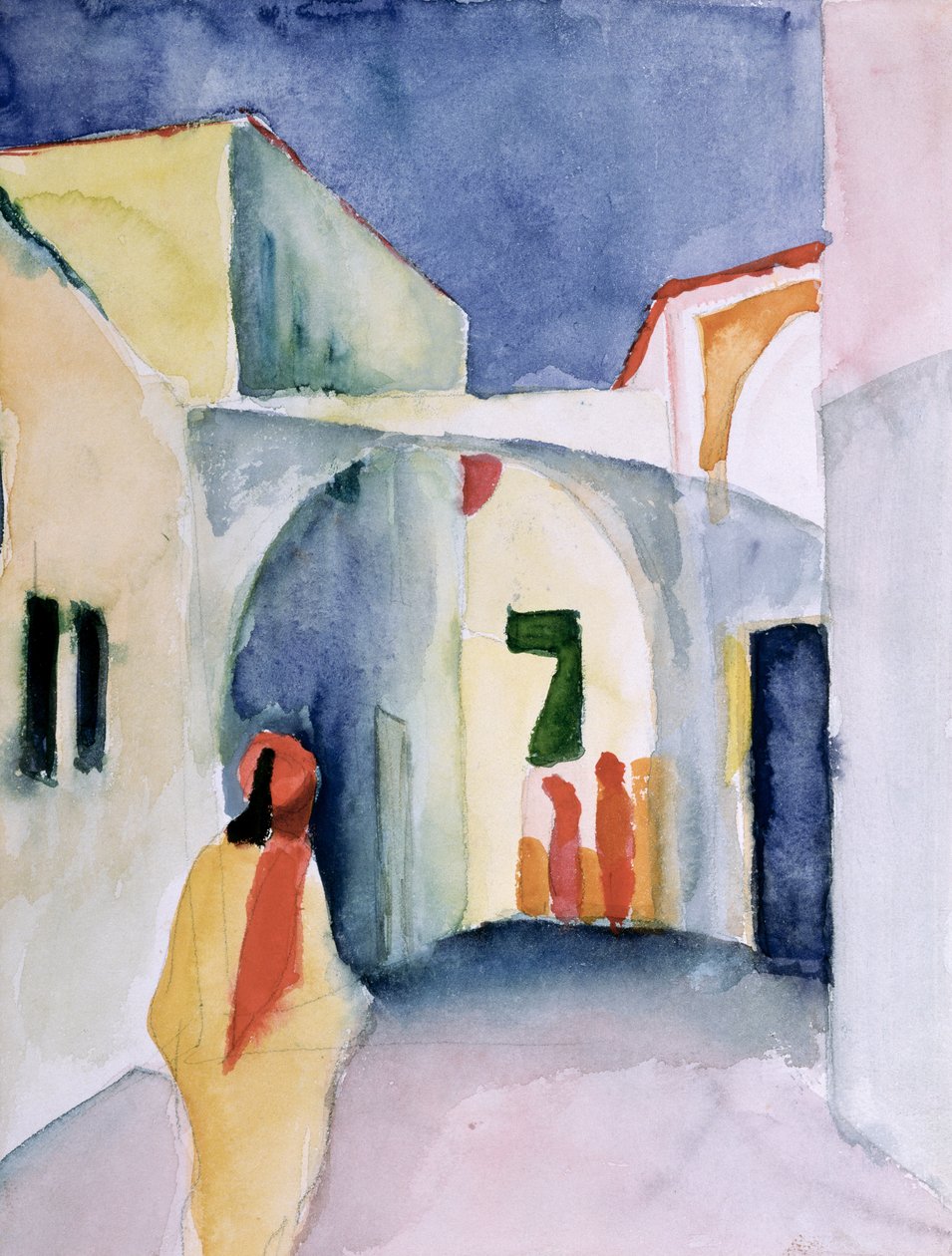A Glance Down an Alley  by August Macke