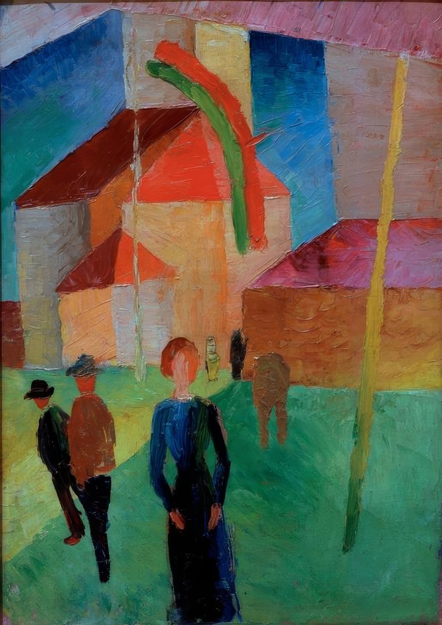 Bayraklı kilise by August Macke
