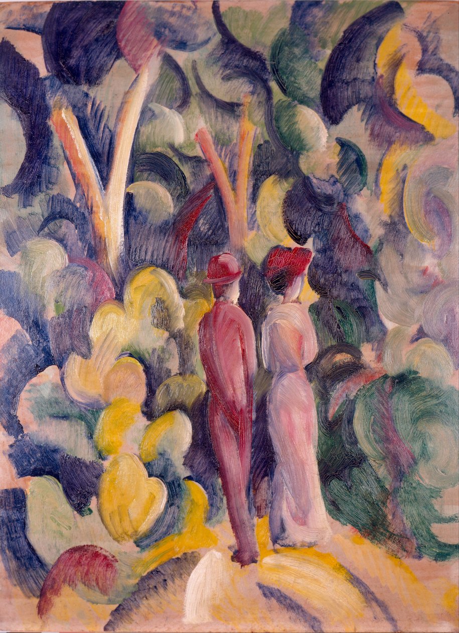 Orman Yolunda Çift by August Macke