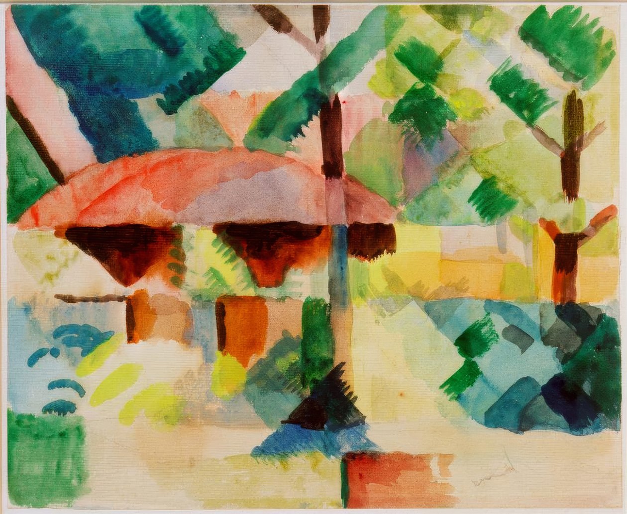 Bahçe girişi by August Macke