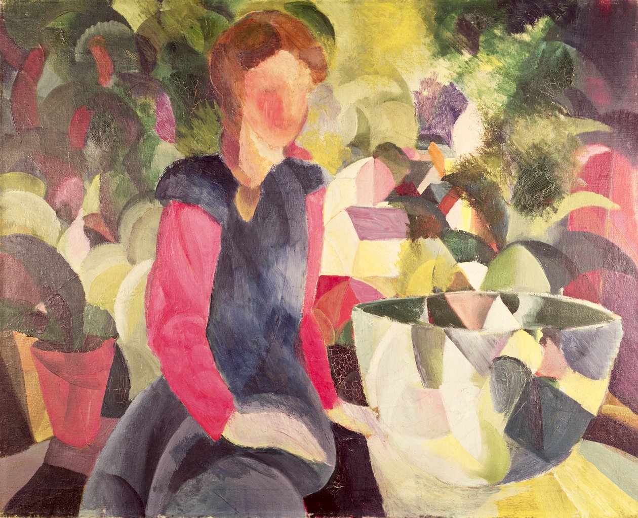 Balık Kaseli Kız, 20. yüzyıl by August Macke