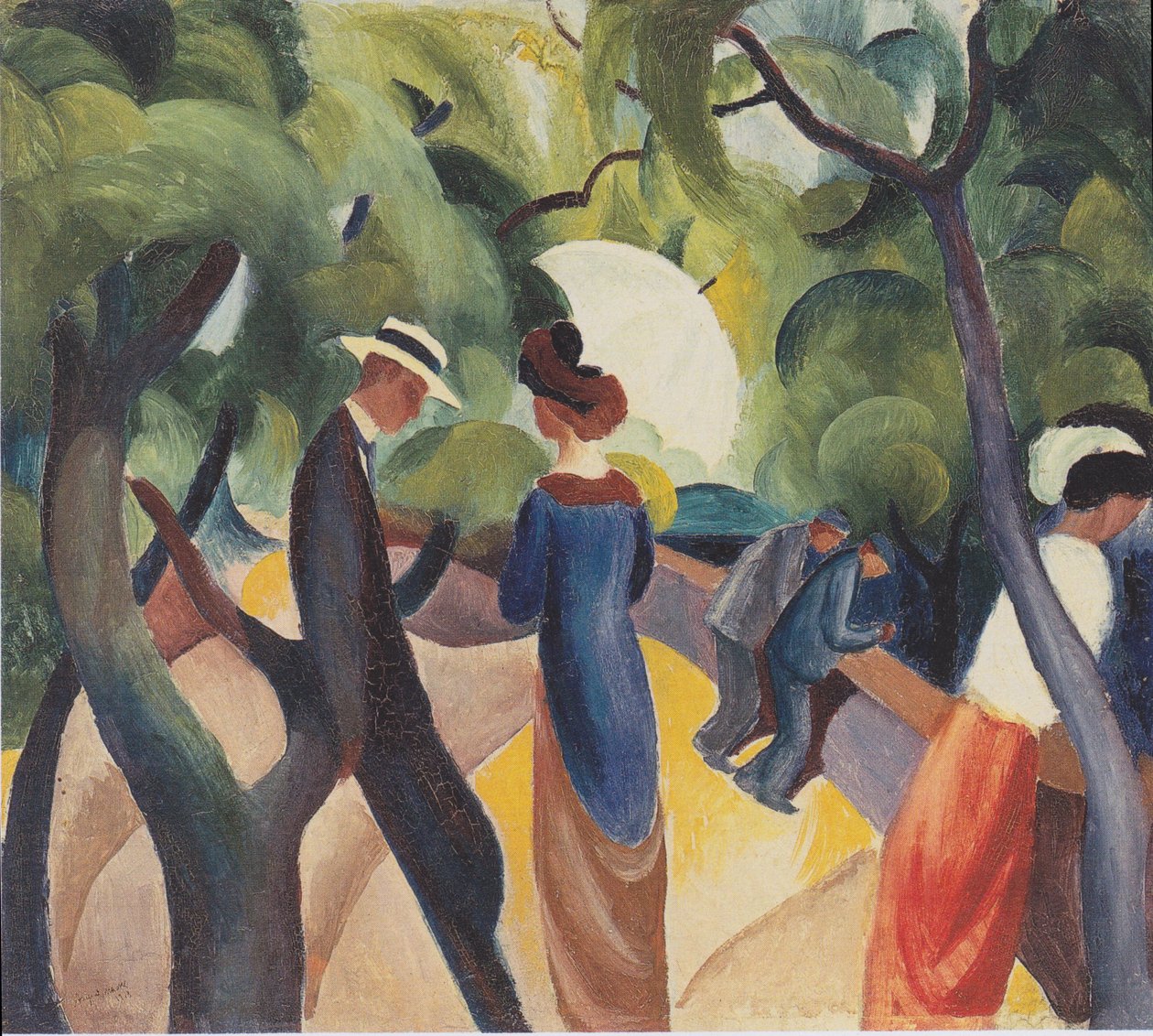 gezinti yeri by August Macke