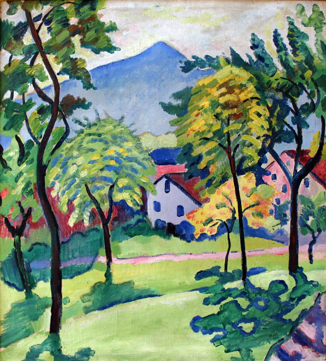 Tegernsee Manzarası by August Macke