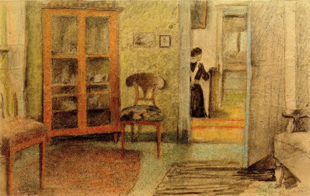 Koridor manzaralı salonumuz by August Macke