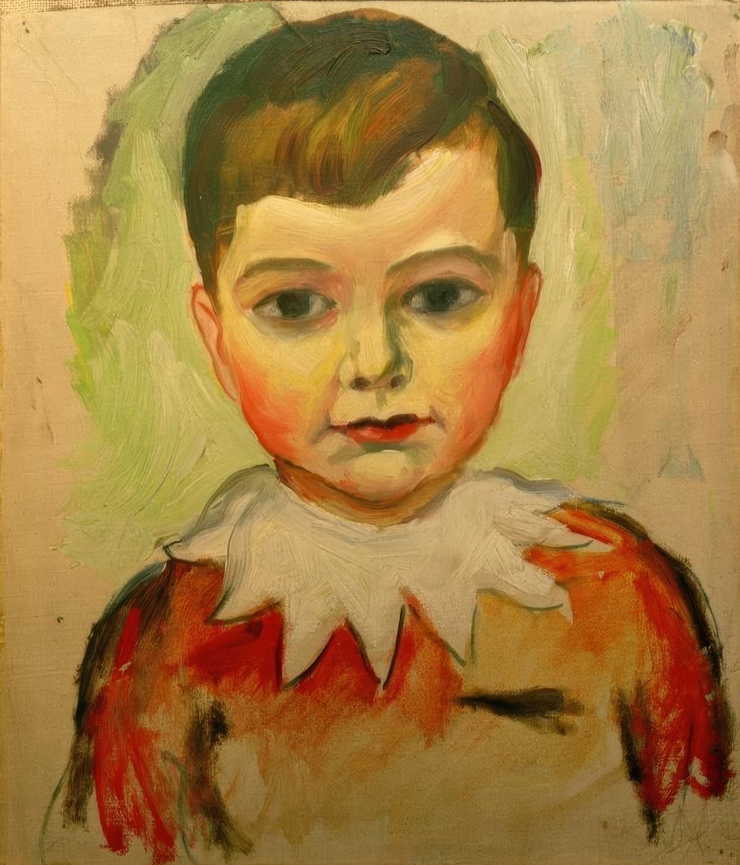 Walter dantel yakalı by August Macke