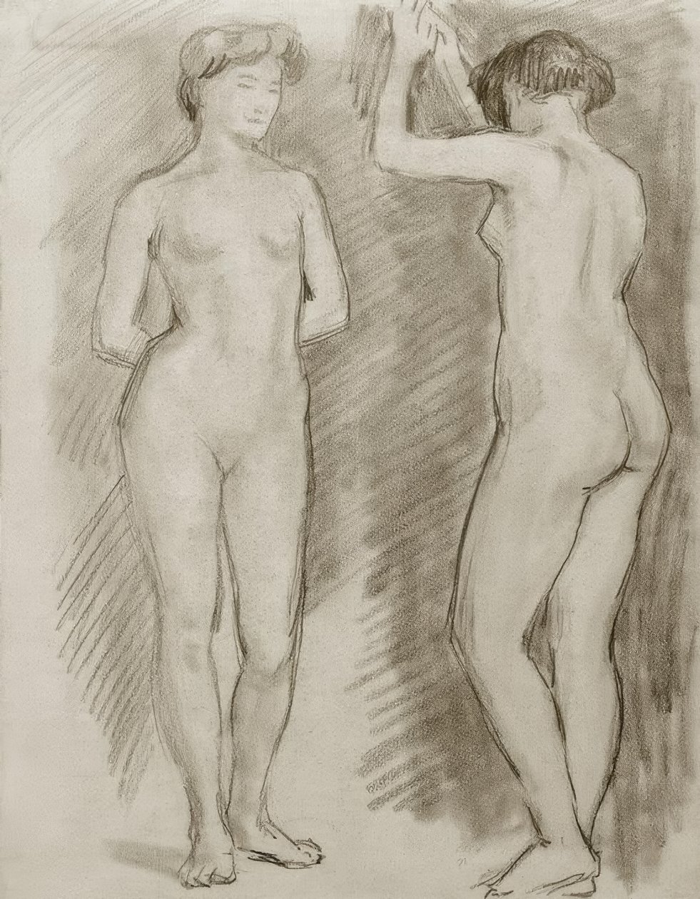 çıplak kadın by August Macke