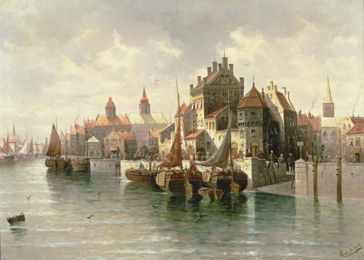 Kiel Kanalı by August von Siegen