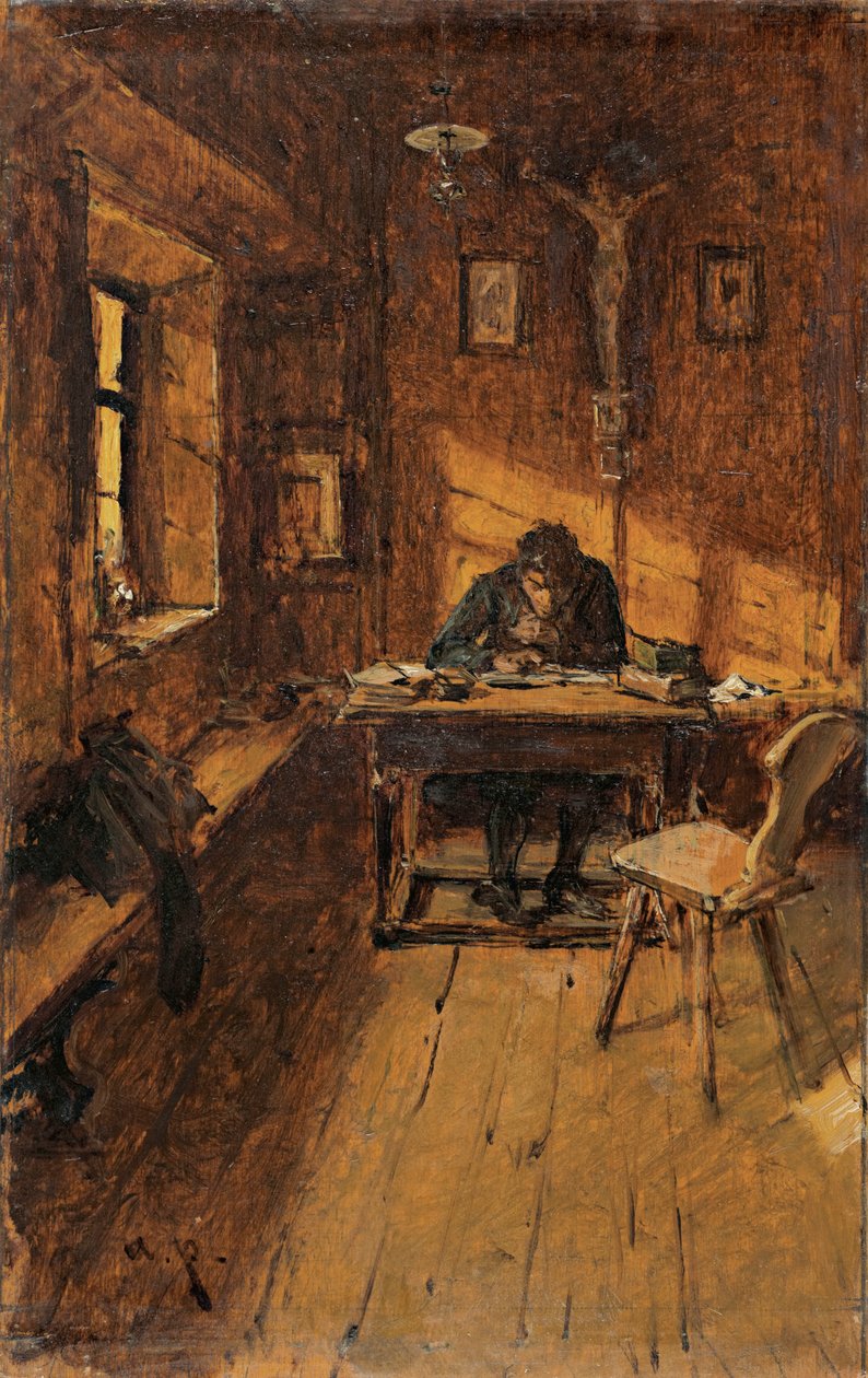 köy katibi by August von Pettenkofen