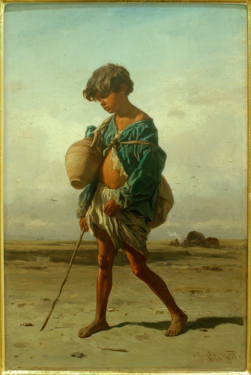 çingene çocuk by August von Pettenkofen