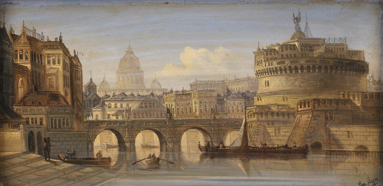Engelsburg, Roma by August von Siegen