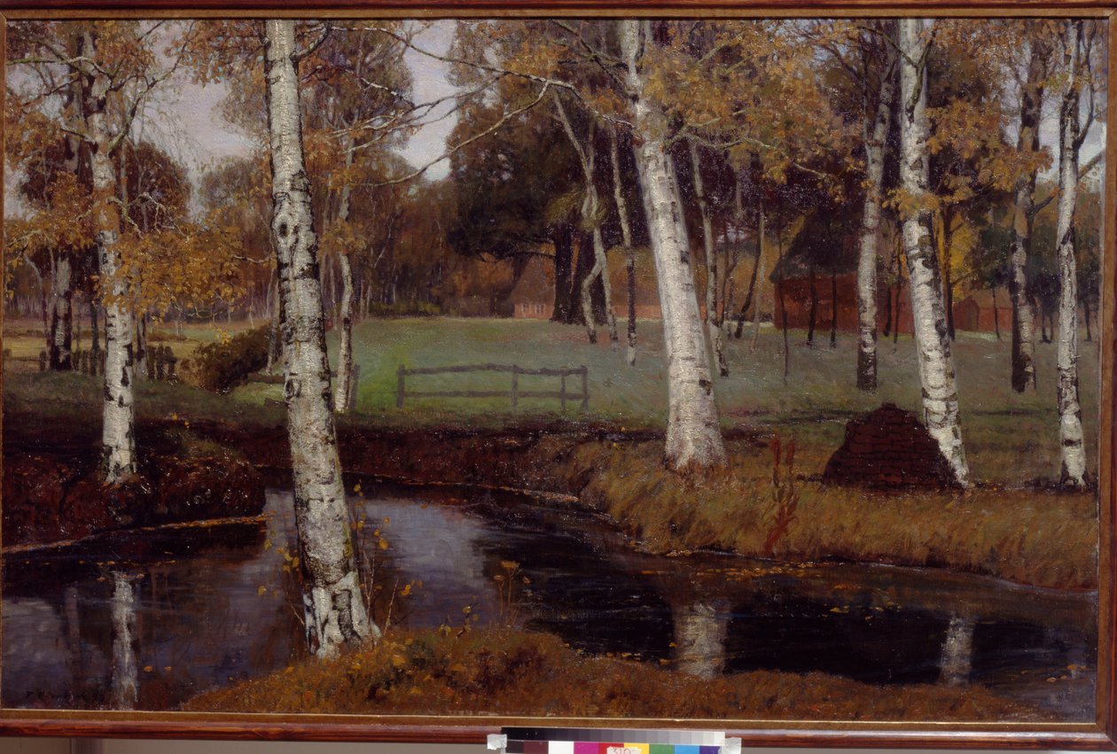 Peyzaj, Overbeck, Fritz (1869-1909). Tuval üzerine yağlıboya by August Overbeck
