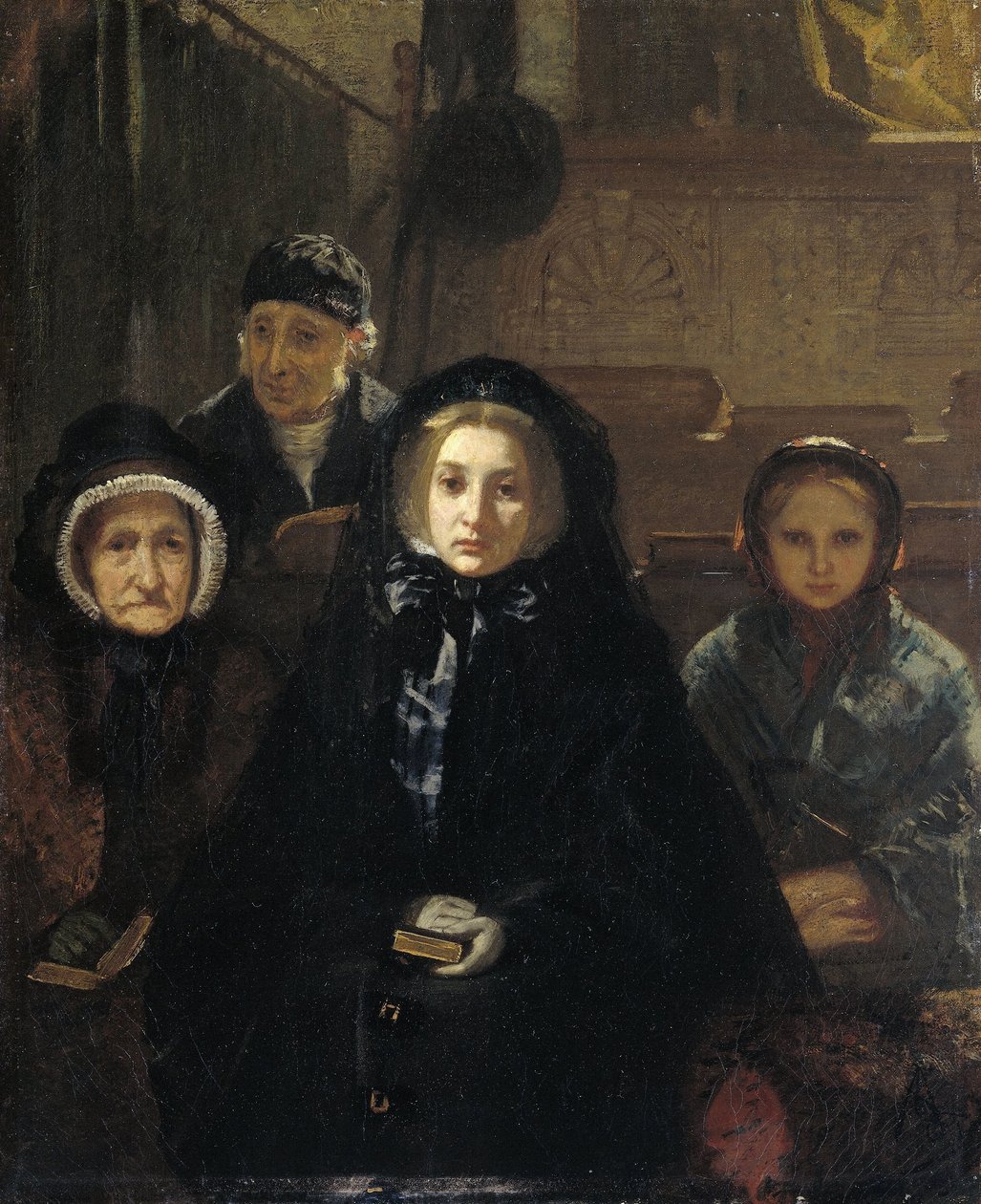 Kiliseye erken by August Allebe