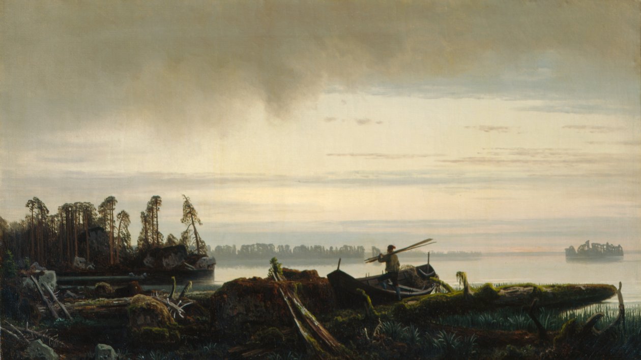 Sannavann (tuval üzerine yağlı boya) by August Cappelen