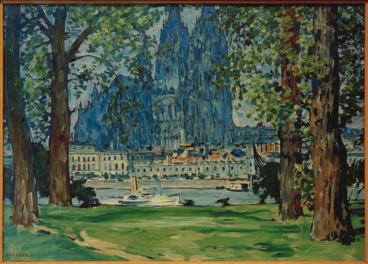 Deutzer Wiese ile Köln Katedrali by August Deusser