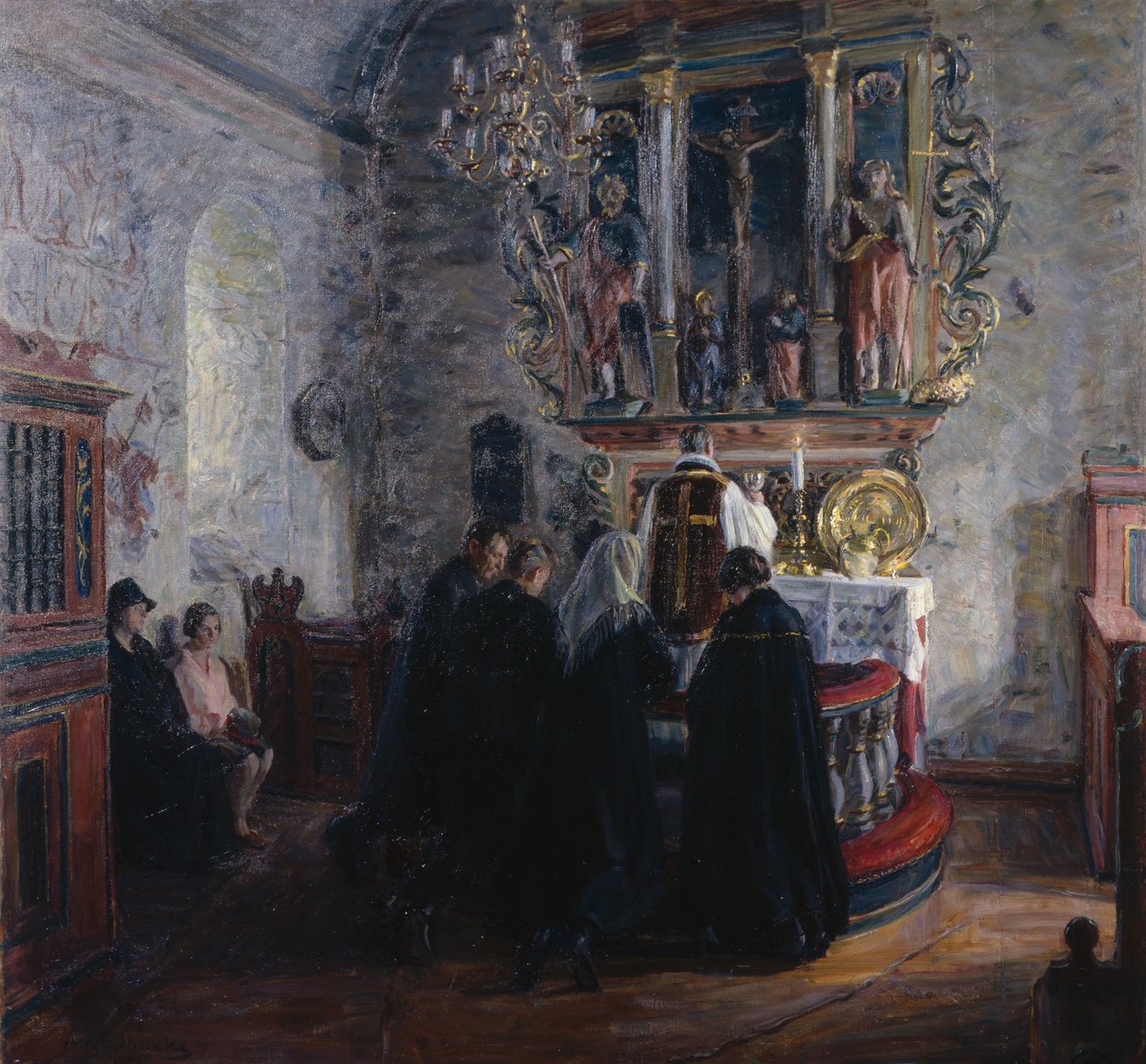 Kutsal Komünyon, Dale Kilisesi Parlaklık by August Eiebakke