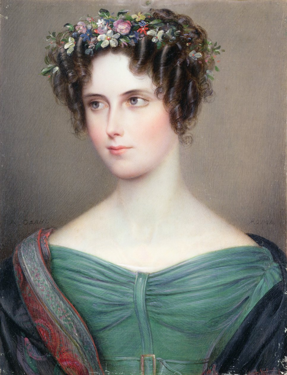 Bir Hanımefendinin Portresi, muhtemelen Hon. C.Barrington by August Grahl
