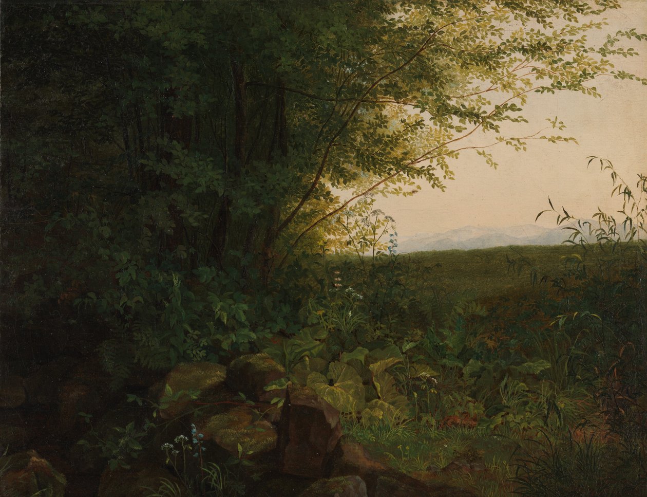 Ormanın Kenarında, ca. 1820. by August Heinrich
