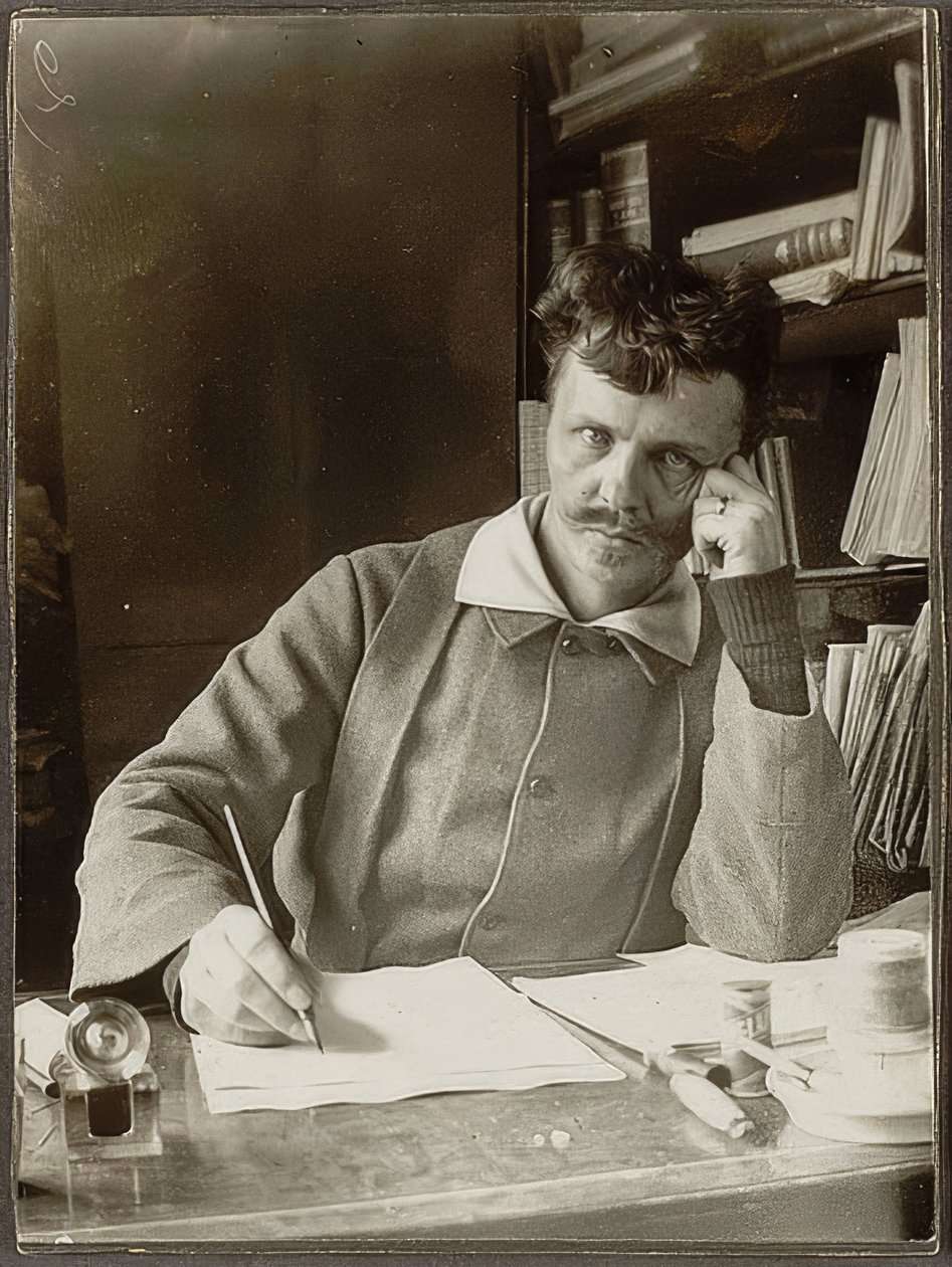 Kendi portresi. 1886 by August Johan Strindberg