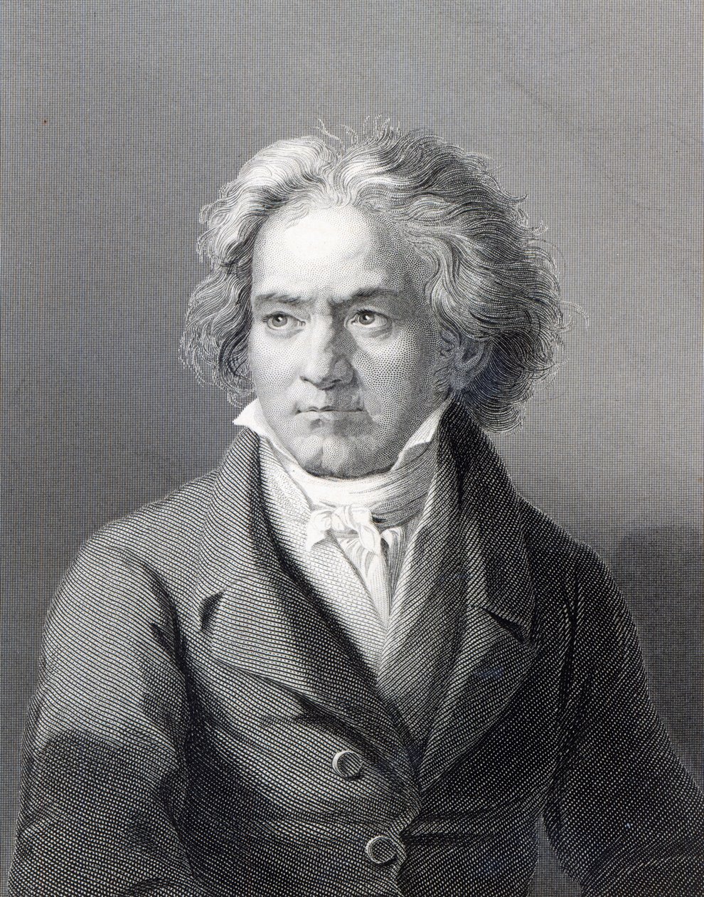 Ludwig van Beethoven, Genç William Holl tarafından oyulmuş (gravür) by August Karl Friedrich von Kloeber