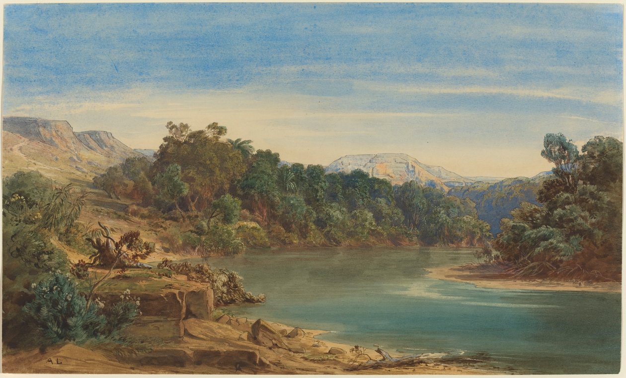 Ürdün Nehri boyunca (rekto) by August Löffler