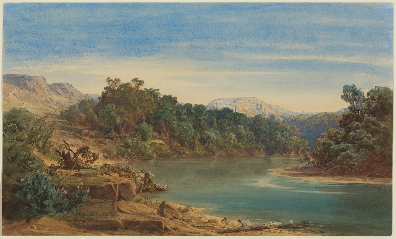 Ürdün Nehri boyunca (recto) by August Löffler