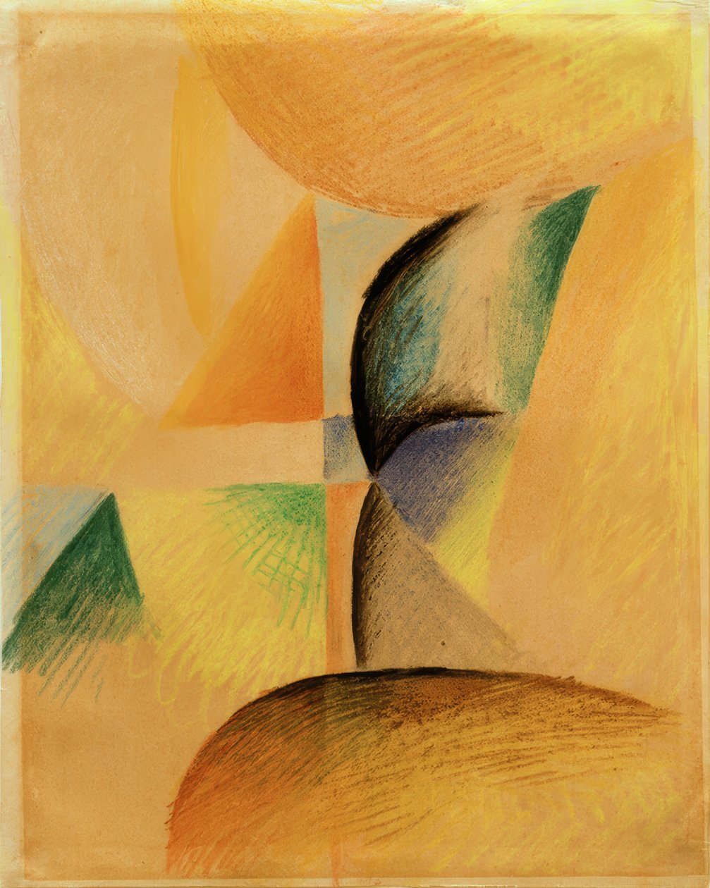 Soyut şekiller XII by August Macke