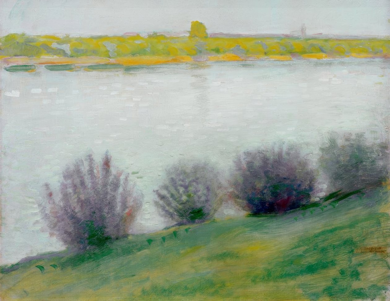 Am Rhein bei Hersel by August Macke