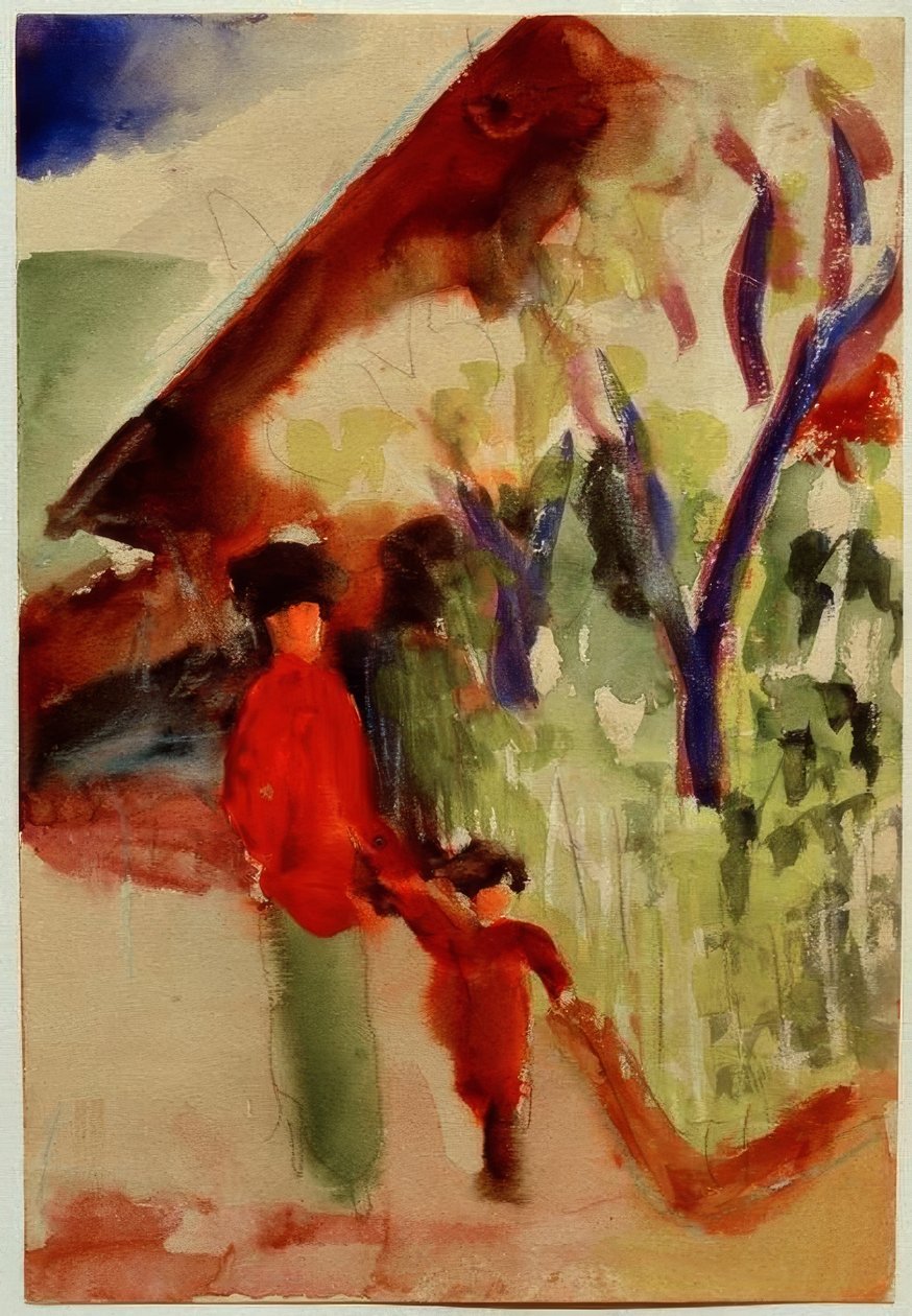Oni, kuva Ife, ikinyejana cya 15 - 16 (umuringa wa zinc) rki by August Macke