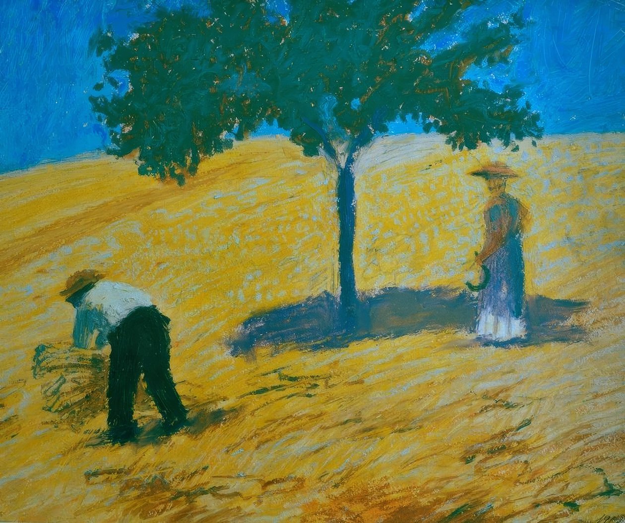 Mısır tarlasında ağaç by August Macke