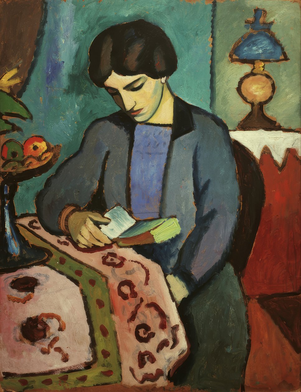 sanatçının karısı by August Macke
