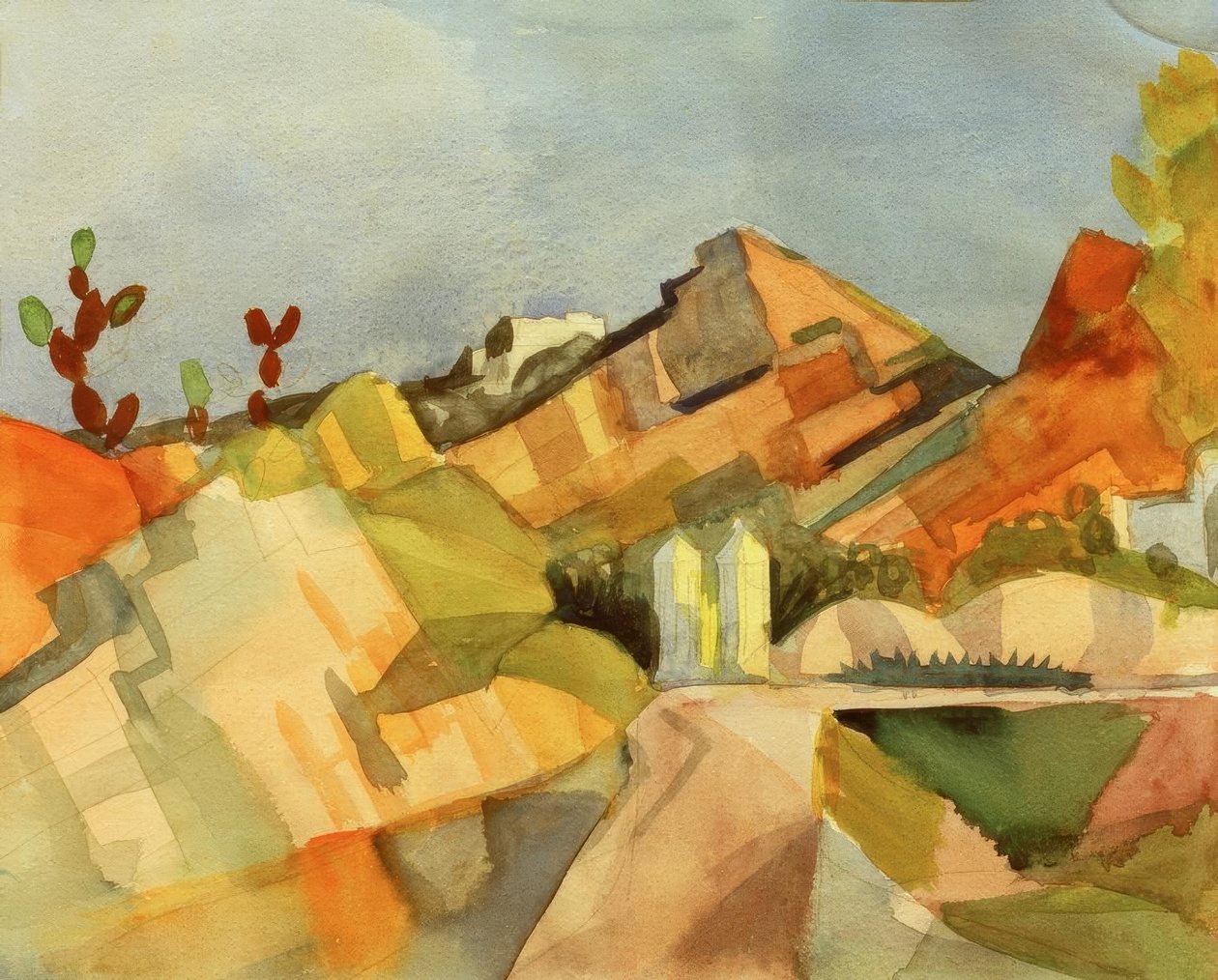kayalık manzara by August Macke