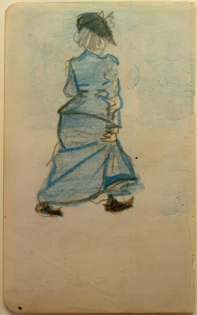 sokaktaki kadın ben by August Macke