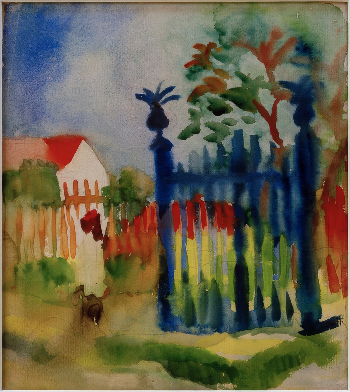 Bahçe kapısı by August Macke