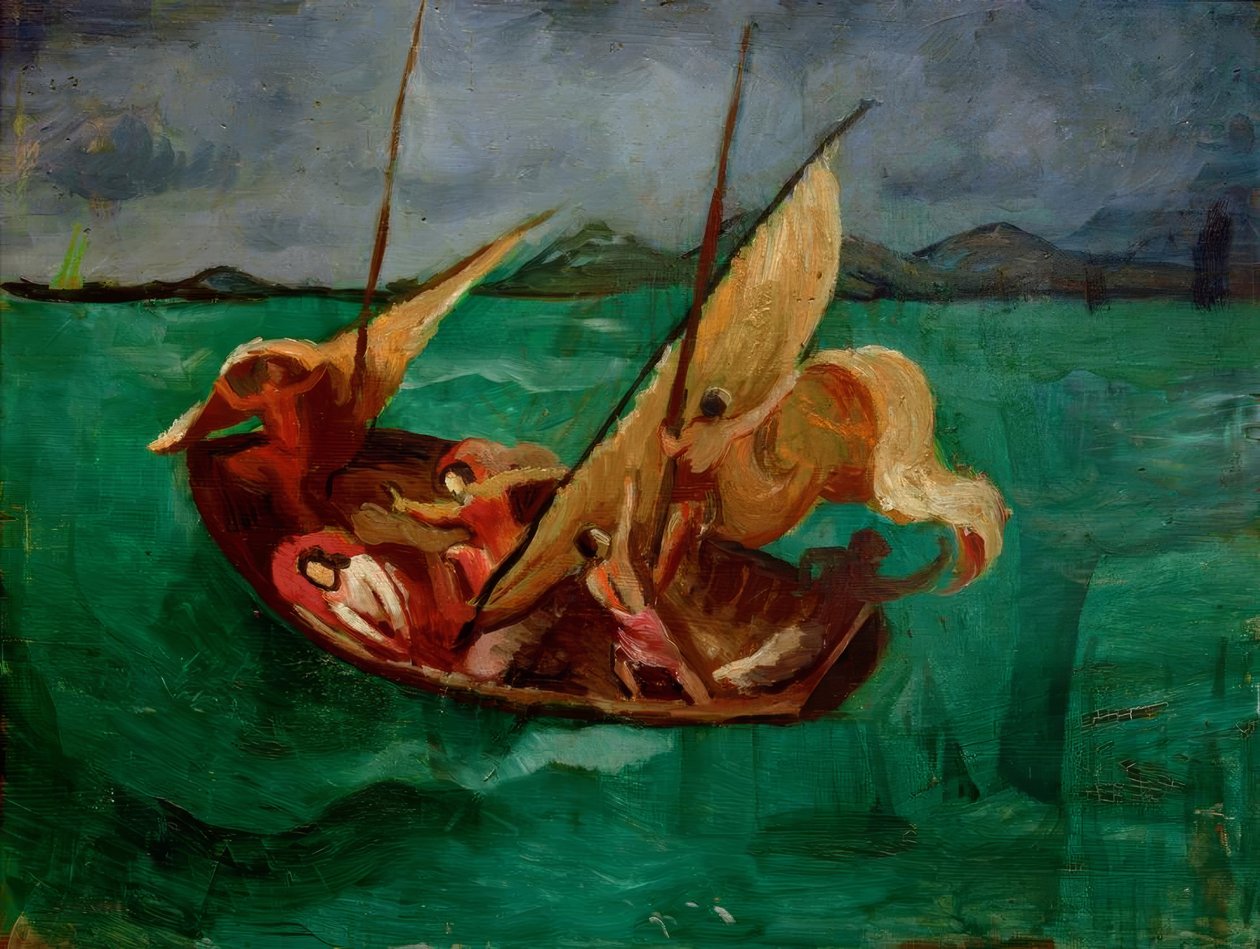 İsa teknede by August Macke
