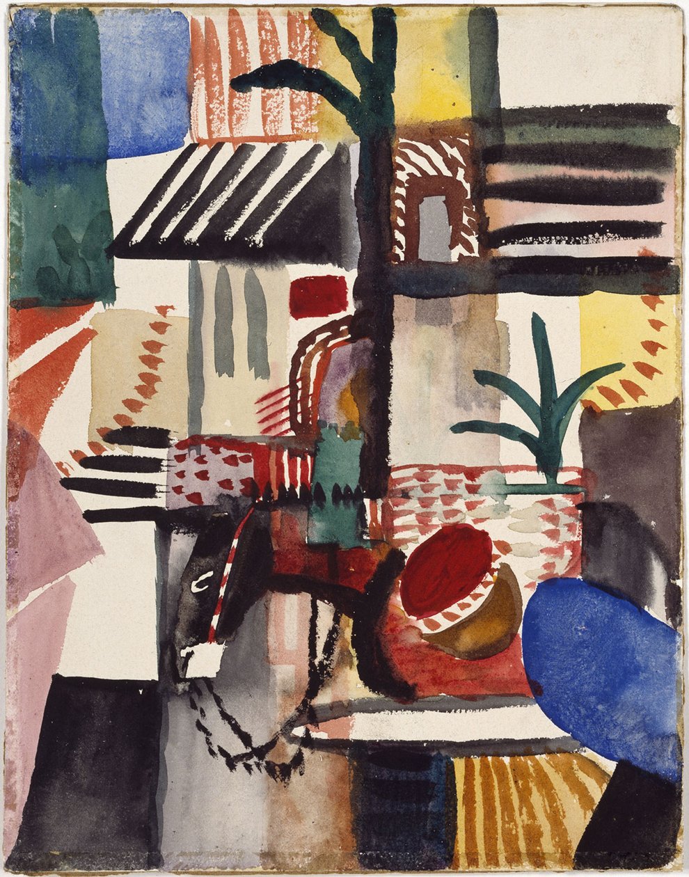 Eşekli Adam Tunus, 1914 by August Macke