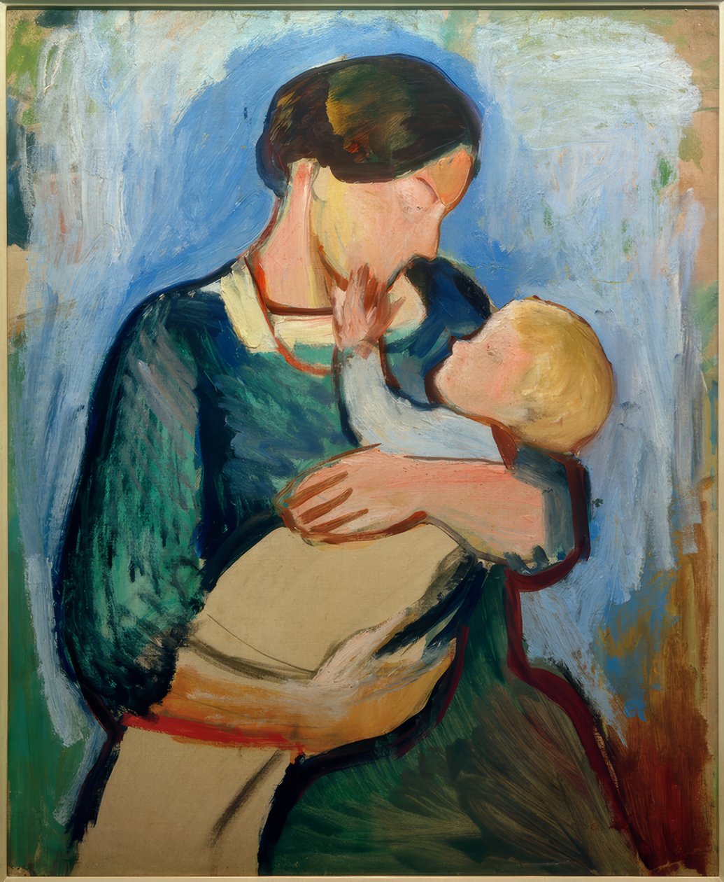 çocuklu anne by August Macke