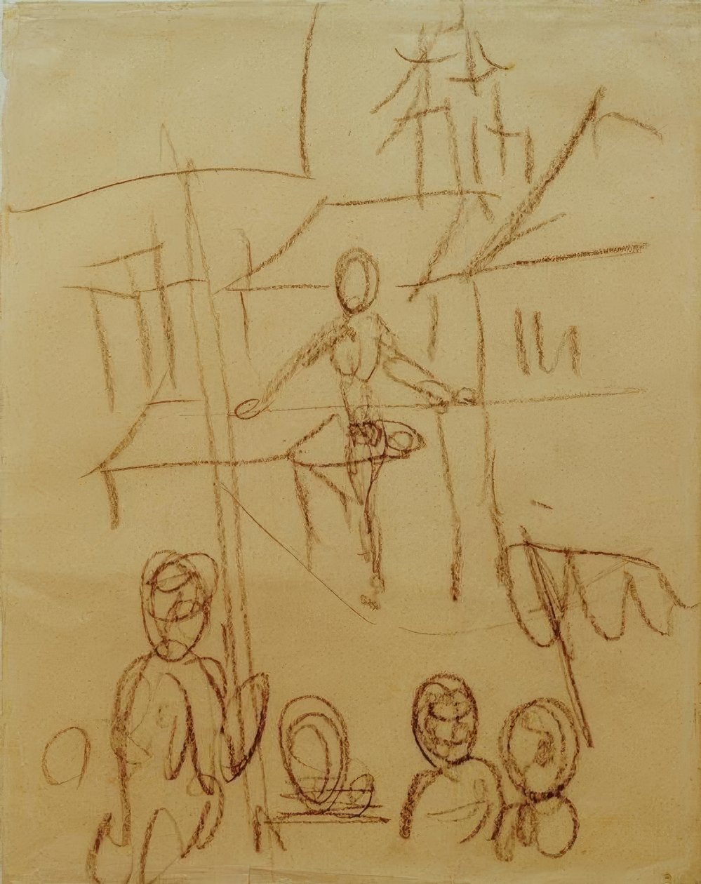 Pazarda ip cambazları by August Macke