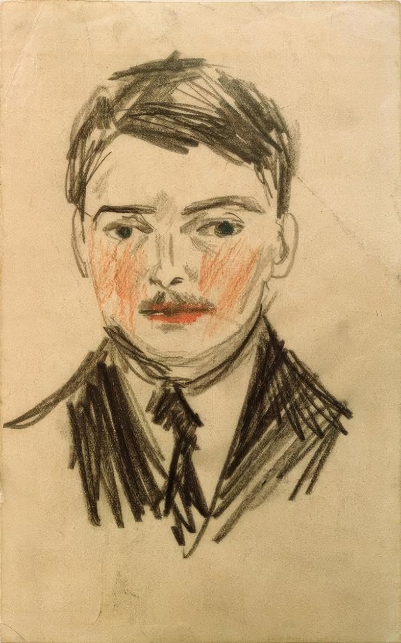 kendi portre by August Macke