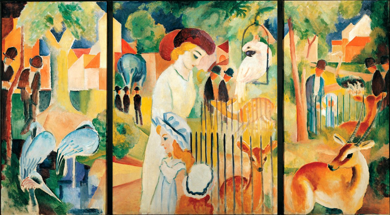 Büyük hayvanat bahçesi. August Macke