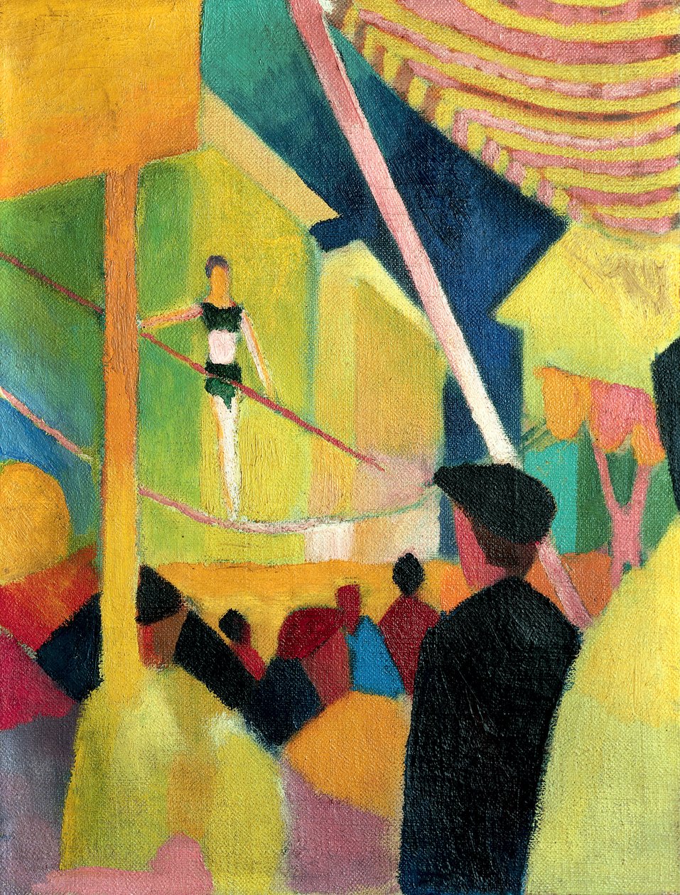 İp cambazı, c. 1913 by August Macke