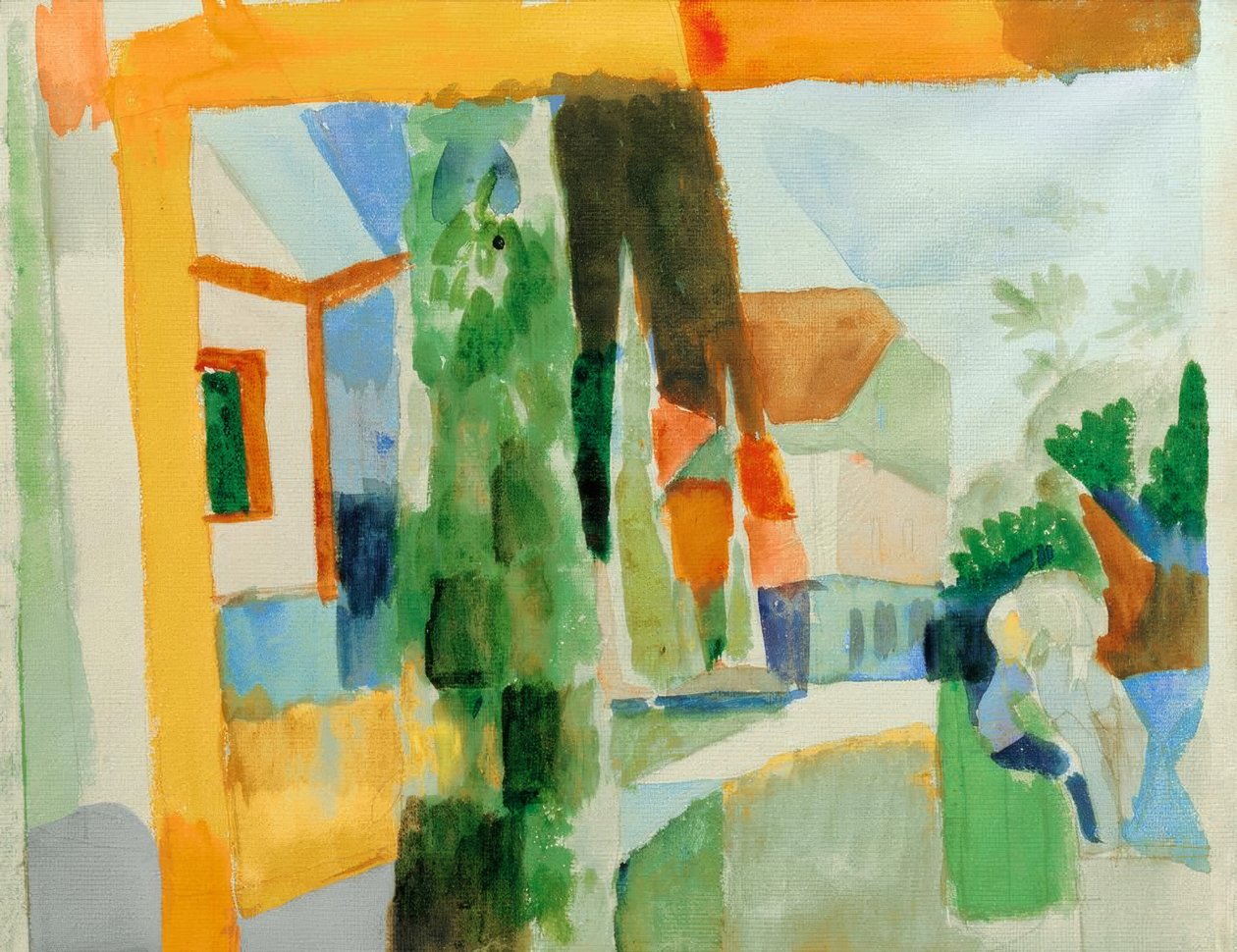 Göl kenarındaki bahçemiz 4 by August Macke