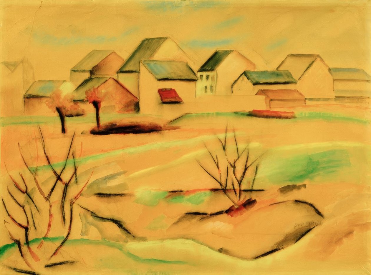 banliyö evleri by August Macke