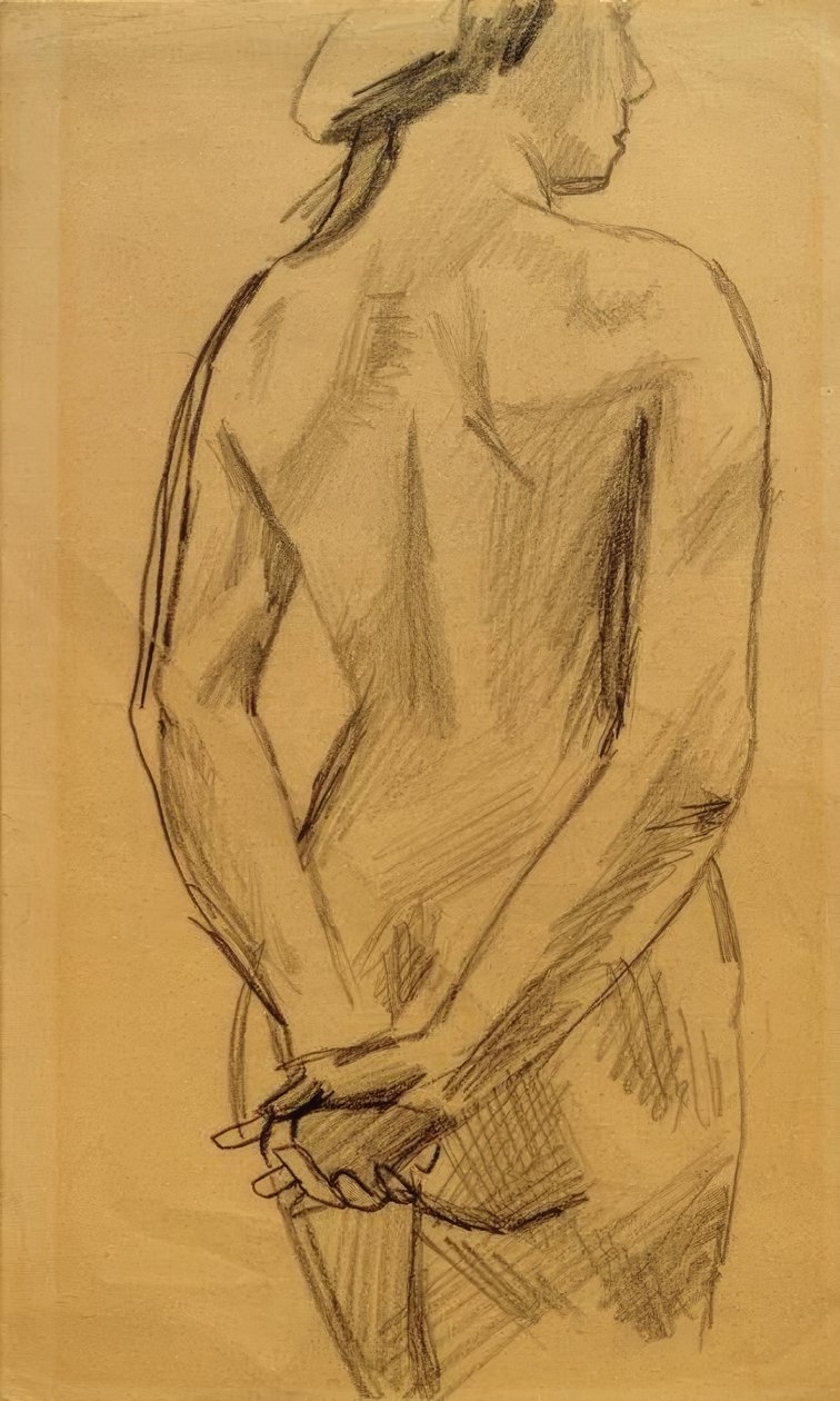 kadın çıplak 53 by August Macke