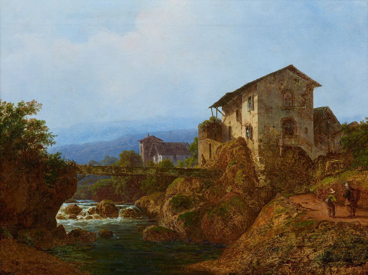 Alte Dorfbrücke by August Piepenhagen