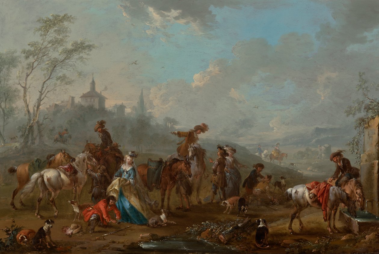 Av için ayrılış by August Querfurt