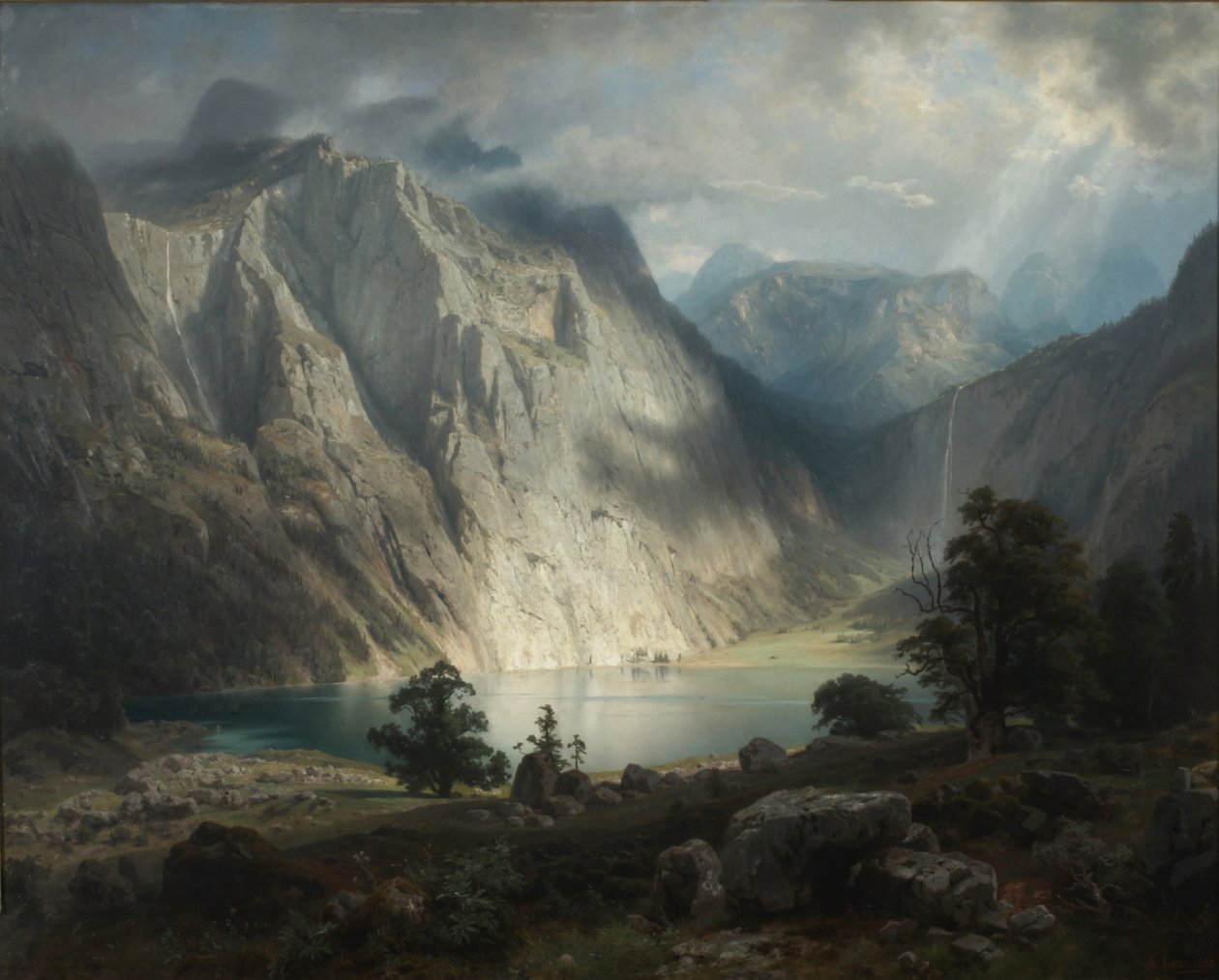 Berchtesgaden yakınlarındaki Obersee by August Wilhelm Leu