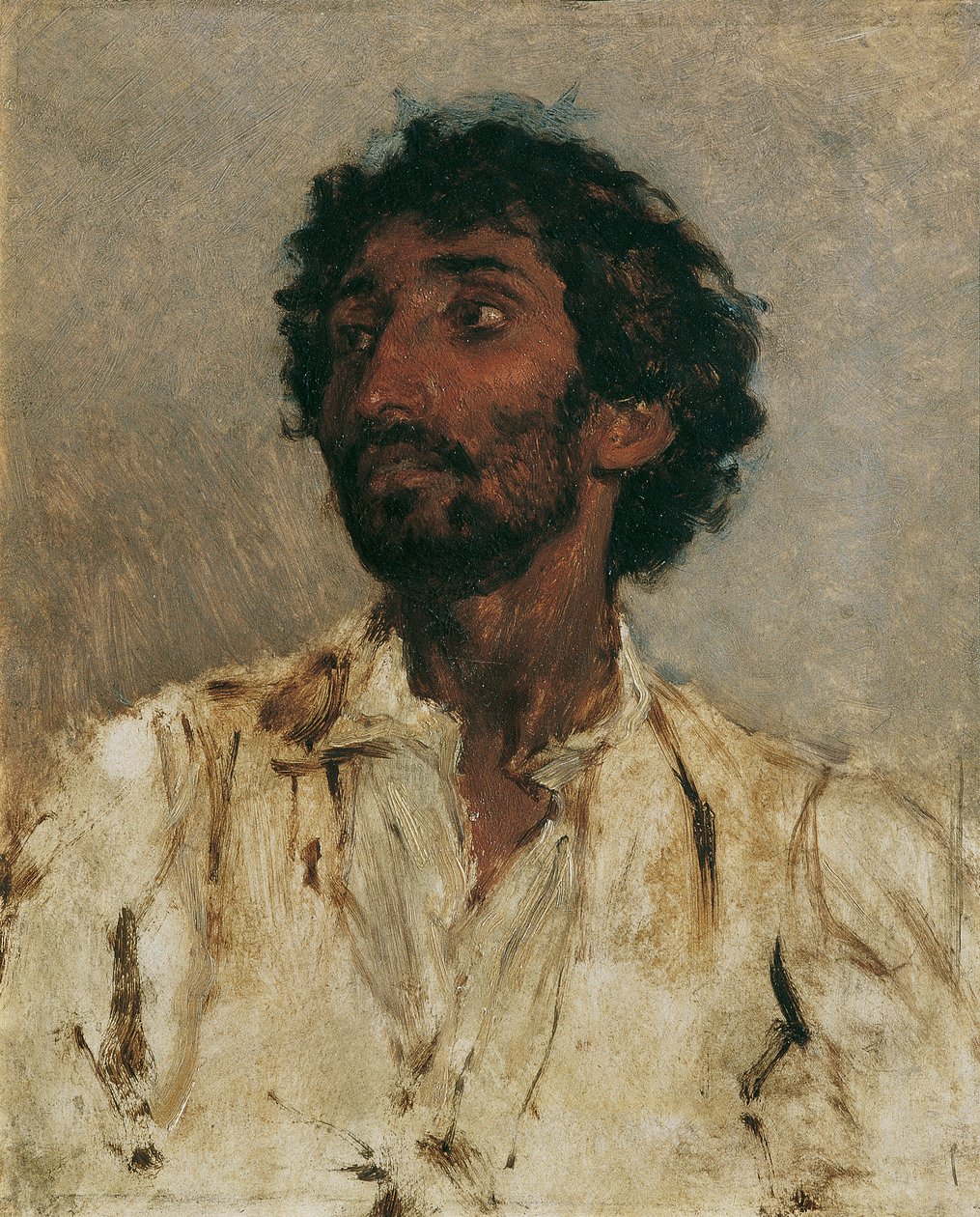 bir çingene büstü by August von Pettenkofen