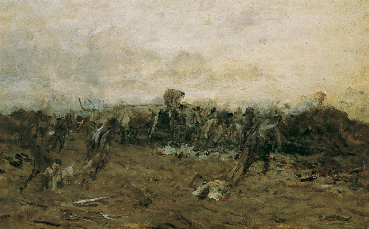 savaştan sonra by August von Pettenkofen