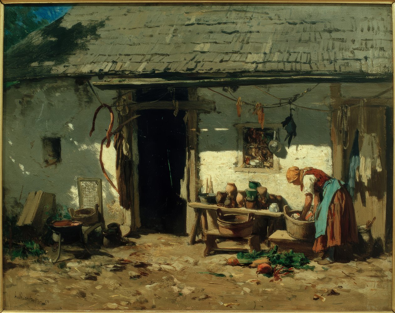 Niederösterreichisches Bauernhaus by August von Pettenkofen