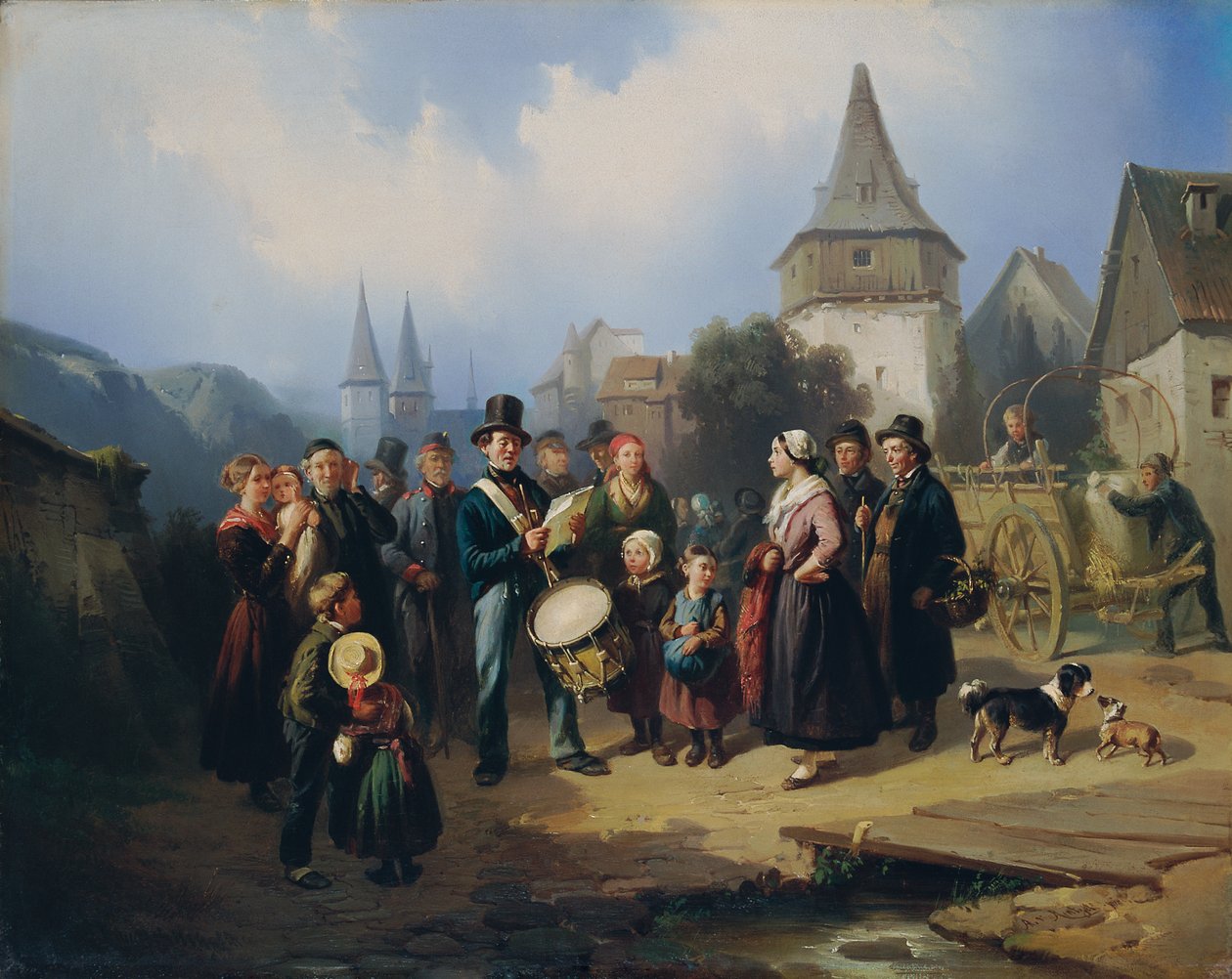 Köy davulcusu by August von Rentzell